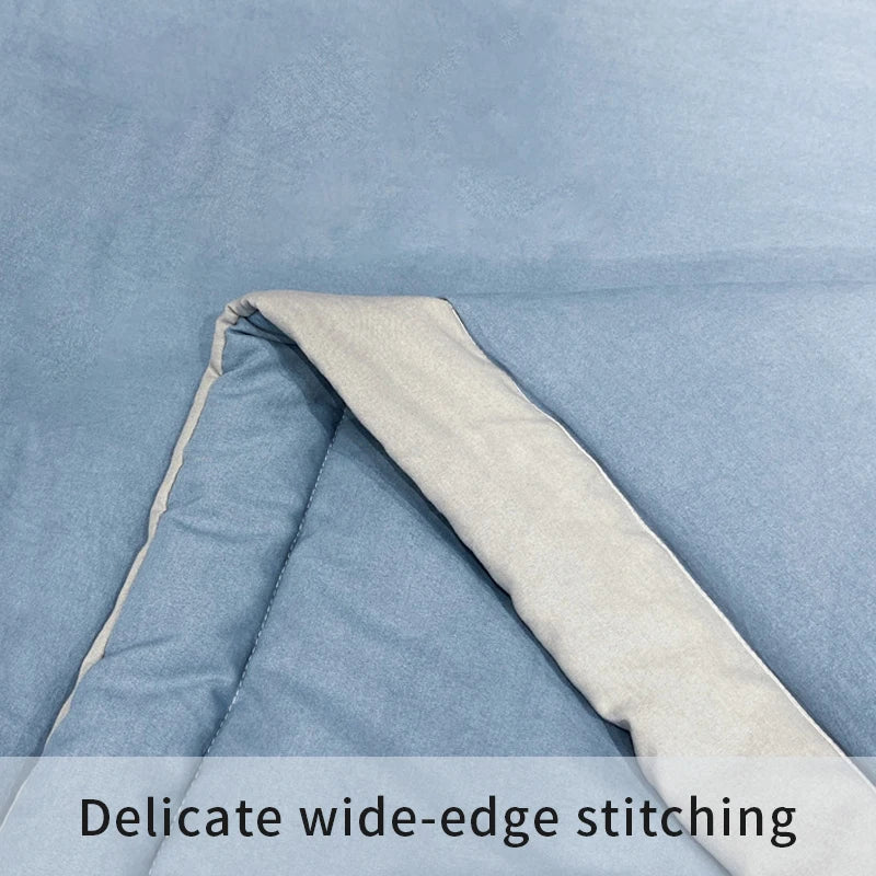 2025 new polyester cotton quilted summer quilt skin-friendly washable light luxury style solid color lightweight