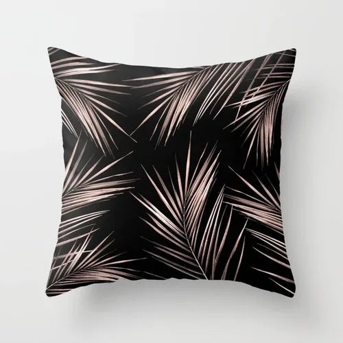 European-Style Black and White Geometry Portrait Pillow Cover Living Room Sofa Waist Support Office Bed Head Pillow Pillow 60x60