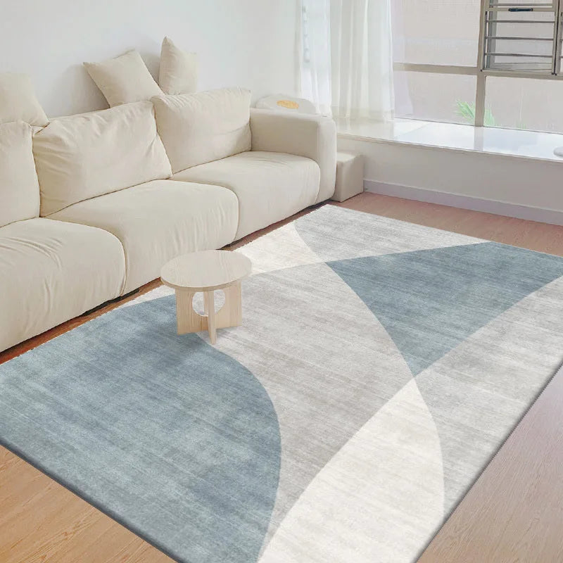 VIKAMA Nordic simple geometric crystal velvet large carpet living room mat family sofa balcony corridor non-slip decorative Rugs