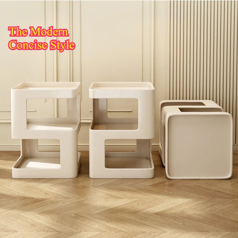 Detachable Double-layer Storage Platform Simple and Modern Bedside Table Creative Fashion Multi Functional Home Storage Rack