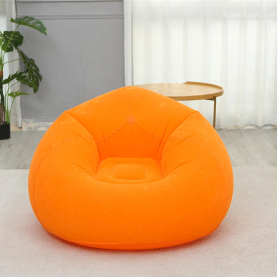 1pc inflatable bean bag sofa - foldable, easy to carry, soft and comfortable inflatable lounge chair, suitable for outdoor/indoo