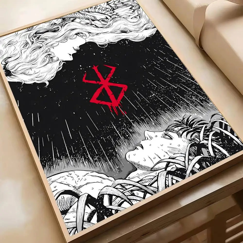 Classic Berserk Anime Art Wall Stickers