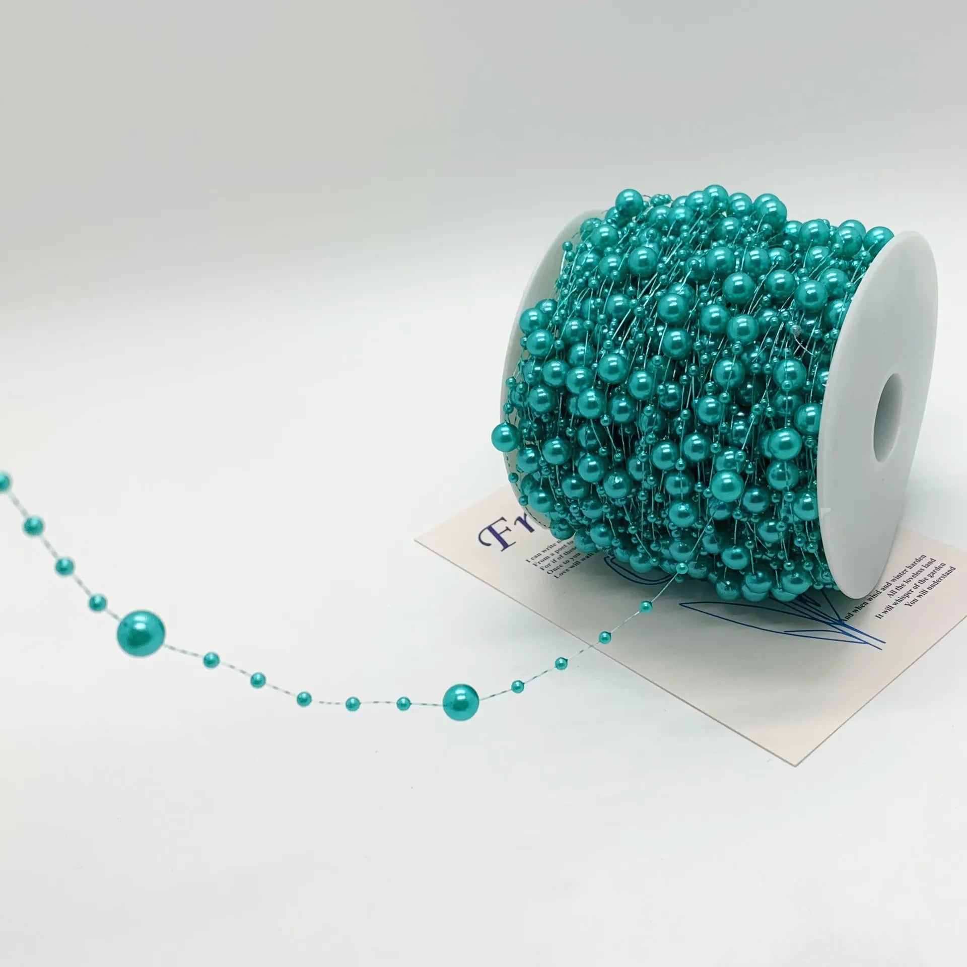 2025 Christmas Decoration Bead String Clear Colored Round Diamond Scale Shape Bead String For Wedding Valentine's Thanksgiving