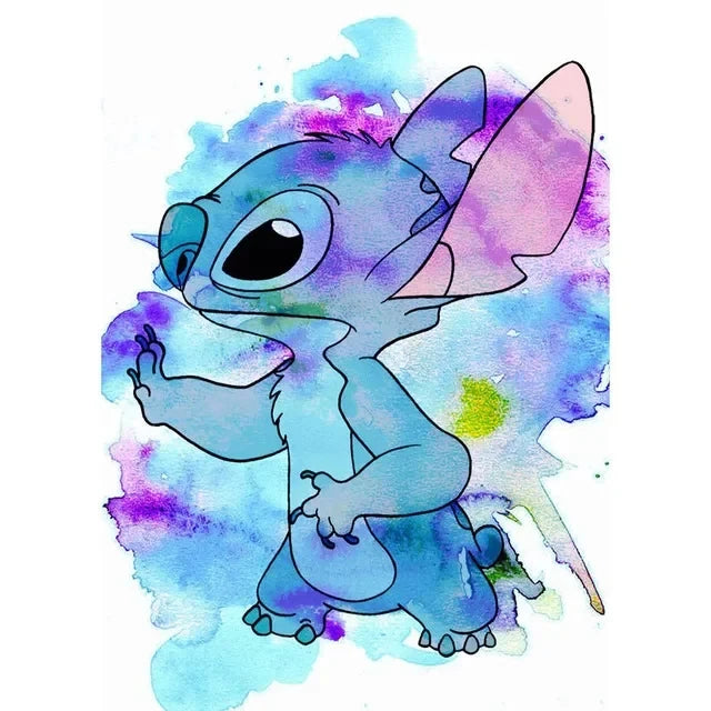 Disney Anime Canvas Painting Wall Art Cartoo Lilo & Stitch  Stitch& Angel Pictures On Canvas Posters And Prints Home Decor Mural