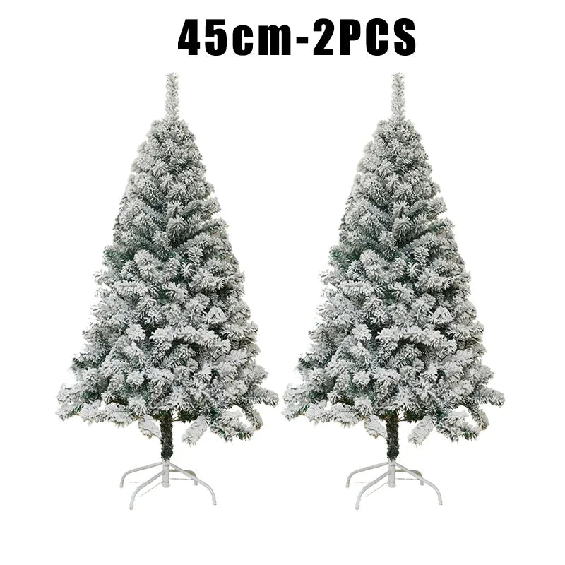 Snowy Flocked Christmas Tree