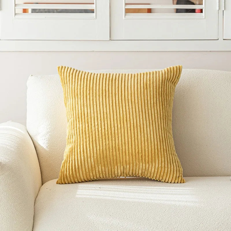 Corduroy Striped Pillow Cover 18x18