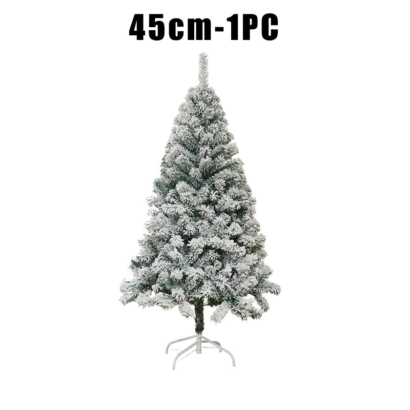 Snowy Flocked Christmas Tree
