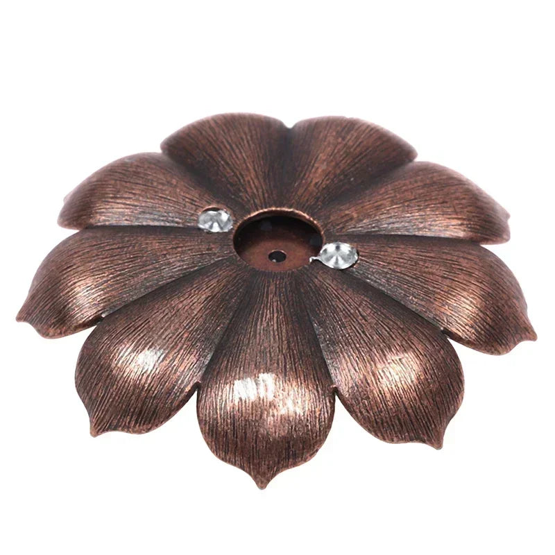 Alloy Lotus Incense Burner Holder