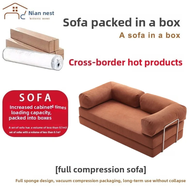 Vacuum Compression Fabric Sofa – Straight Row