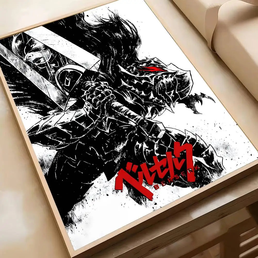 Classic Berserk Anime Art Wall Stickers