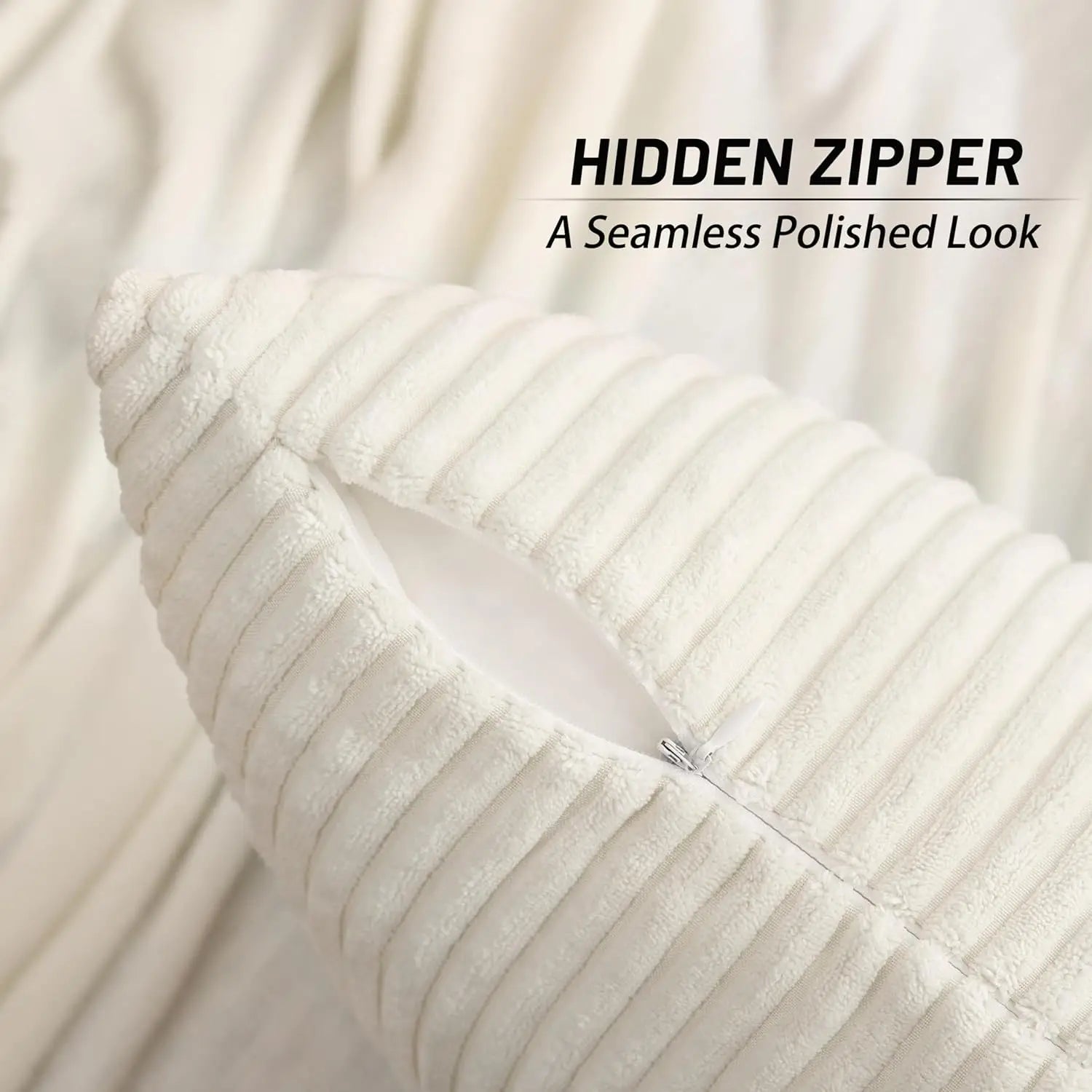 Corduroy Striped Pillow Cover 18x18