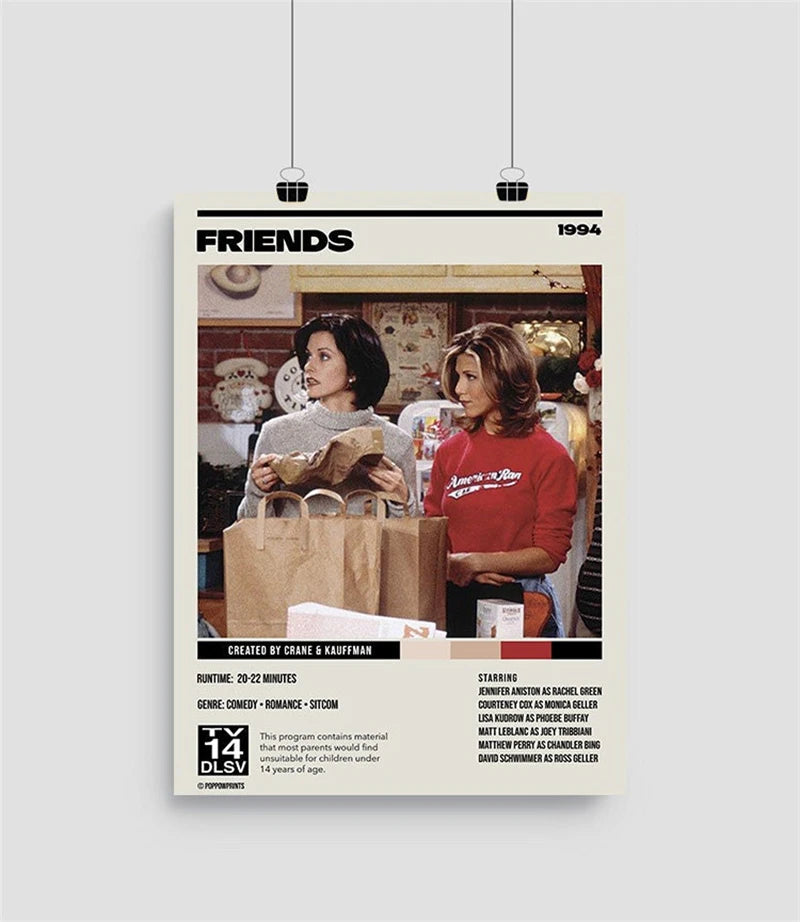 Friends Tv Show Poster Wall Art