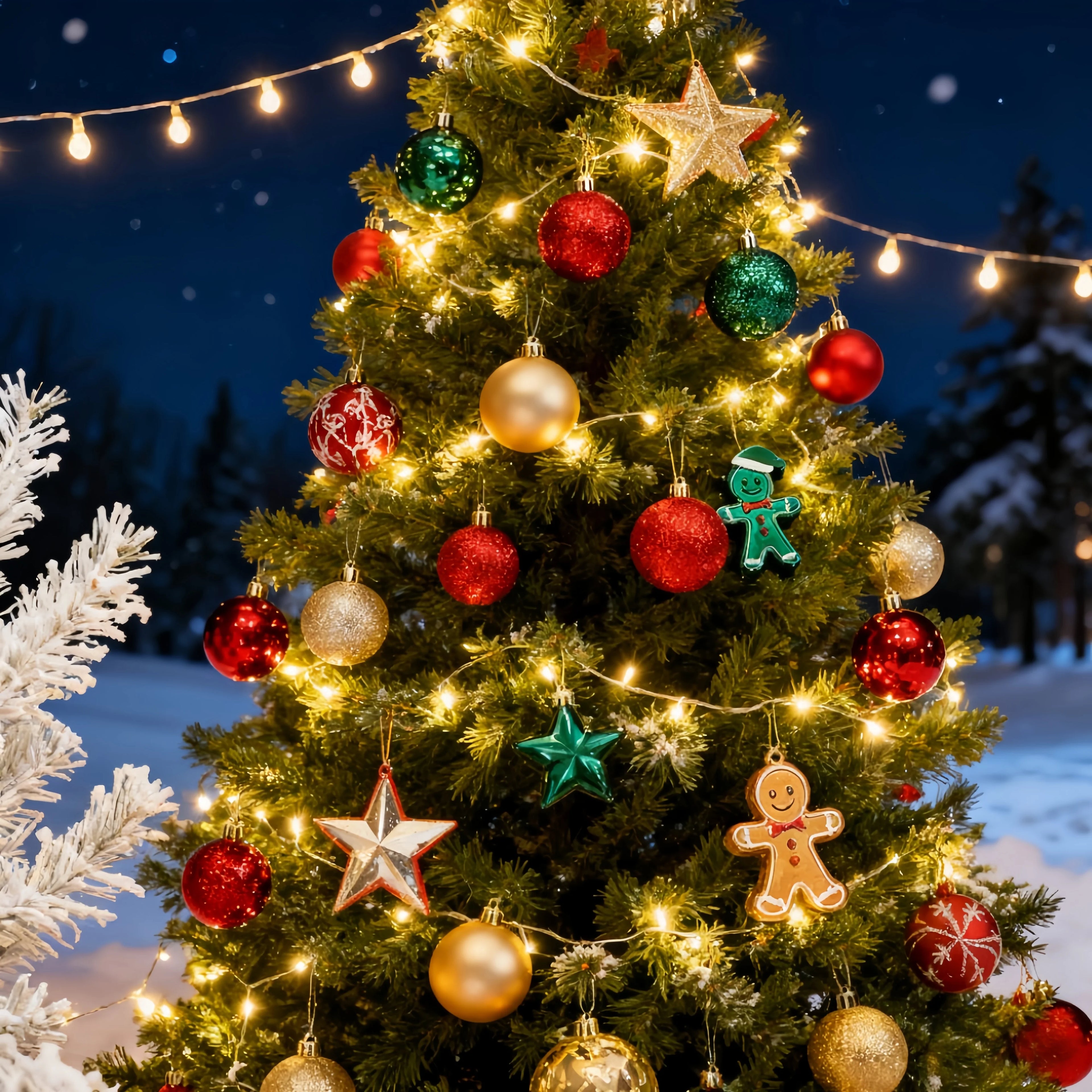 New Festivel Painted Shatterproof Christmas Balls Set For Christmas Tree DIY Decorative Ornaments New Year Santa Home Decor gift