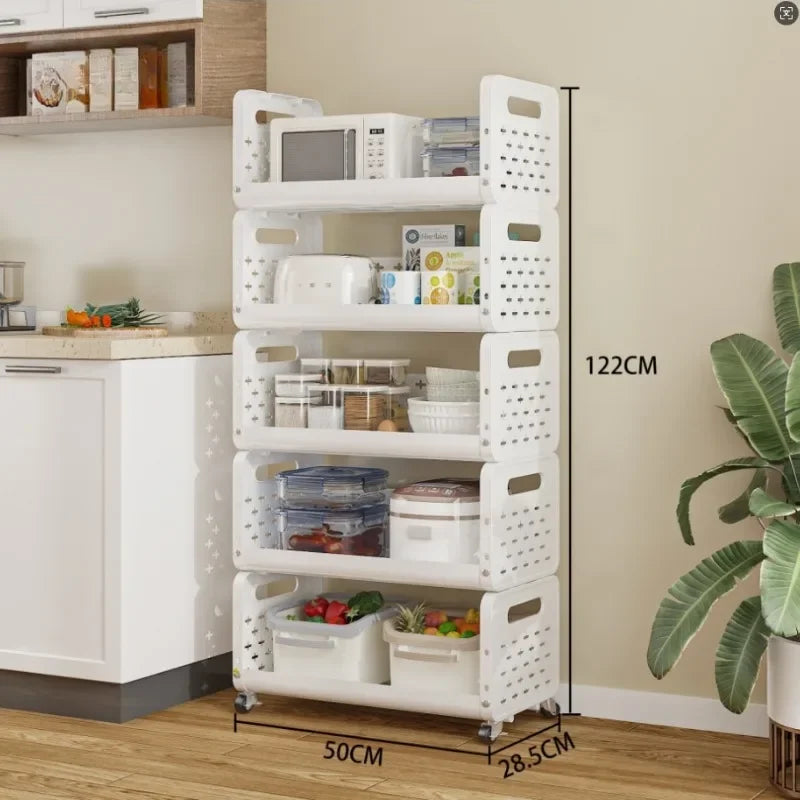 Multi-Tier Kitchen Storage Cart