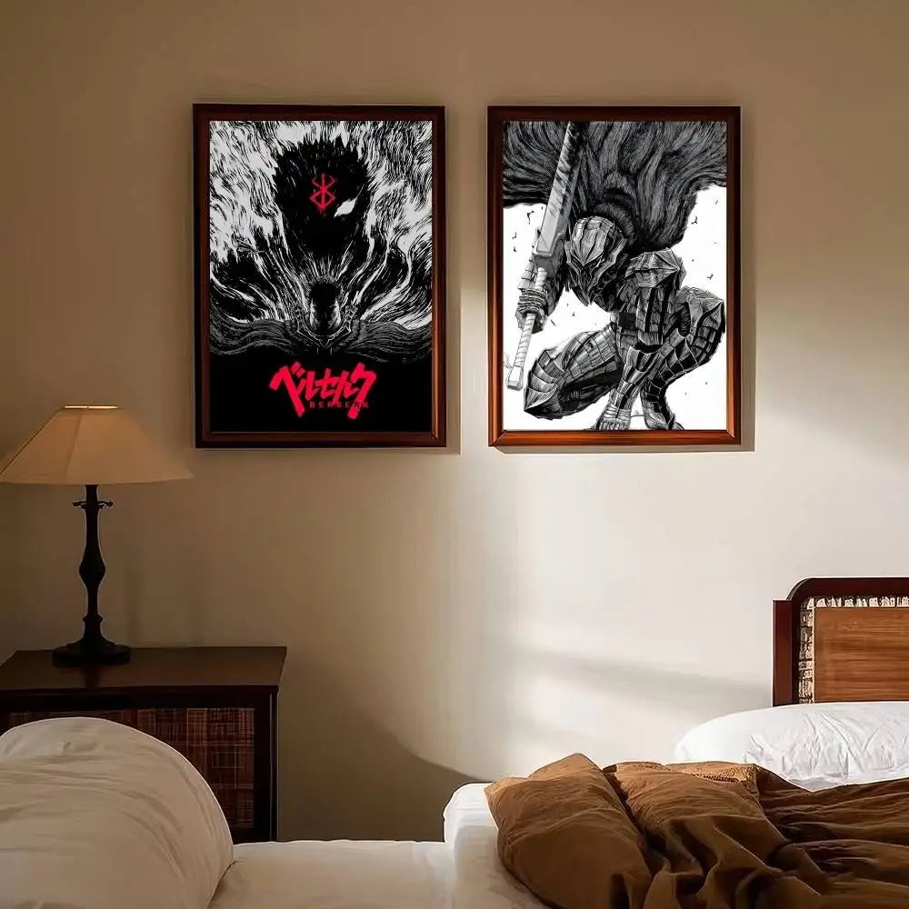 Classic Berserk Anime Art Wall Stickers