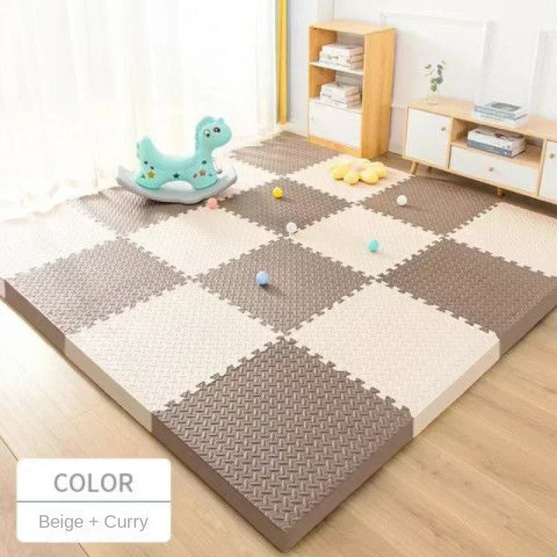 High-Density EVA Foam Play Mat – 30x30cm Waterproof, Non-Slip, Thickened Floor Tiles for Kids, Gym & Home Use