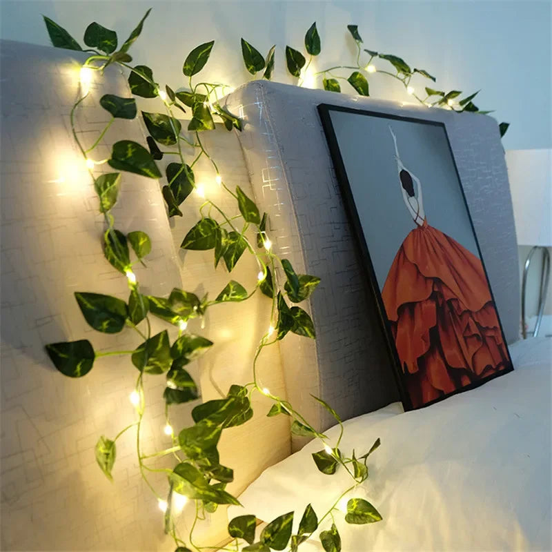 Flower & Leaf Garland LED Lights