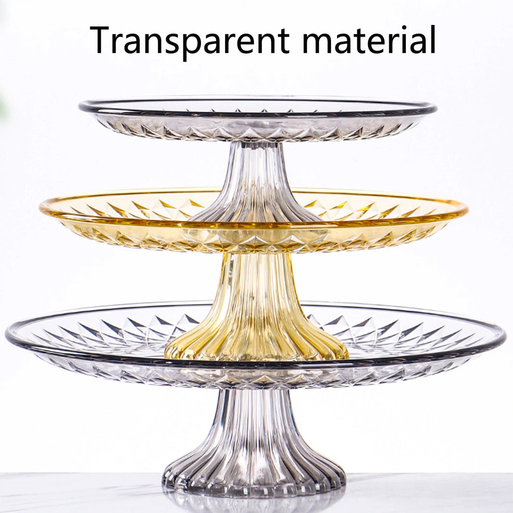 Cupcake Stand Display Platter Acrylic Large Stand Serving Dish For Cake Dessert Cupcake Fruits Tray