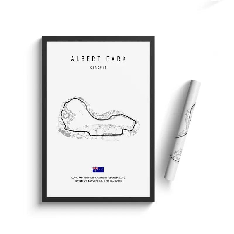 Classic Formula 1 Tracks Wall Art