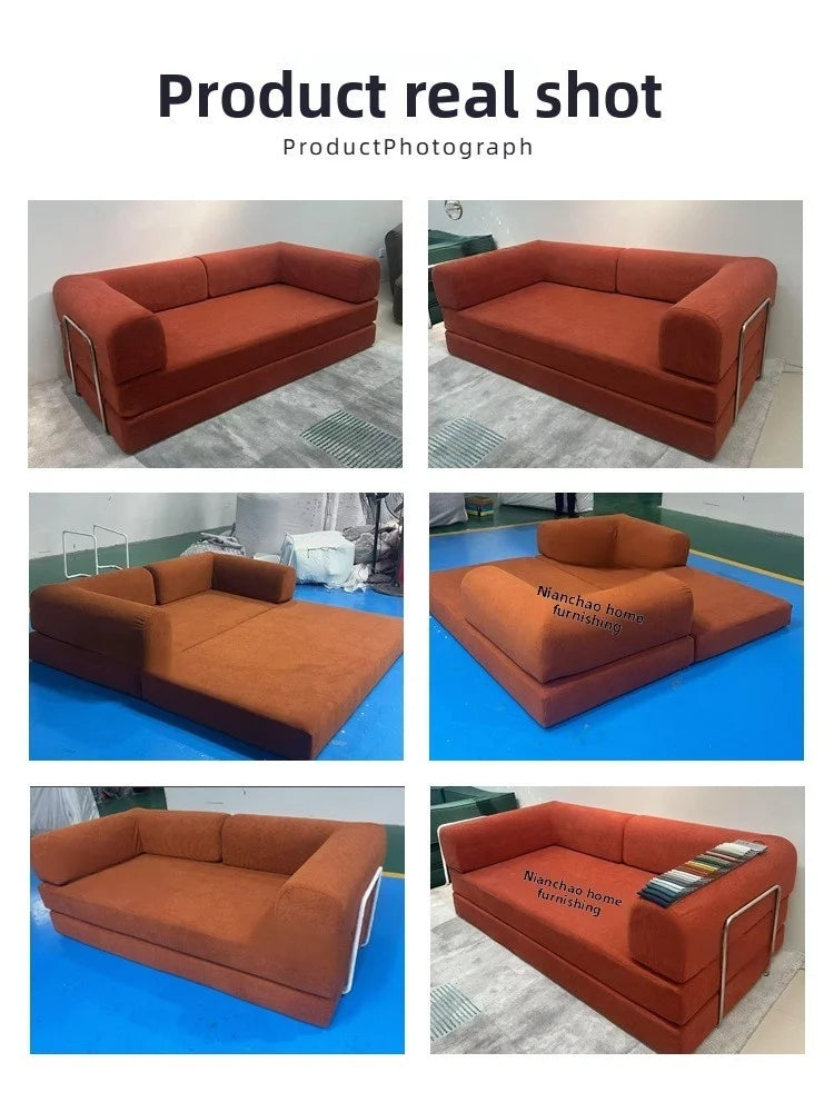 Vacuum Compression Fabric Sofa – Straight Row