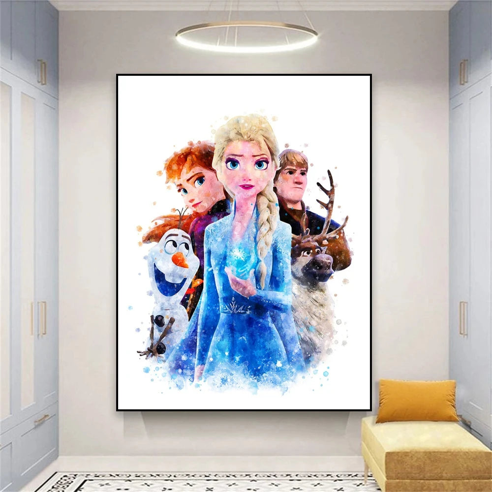 Disney Princess Room Cartoon Wall Art Decor