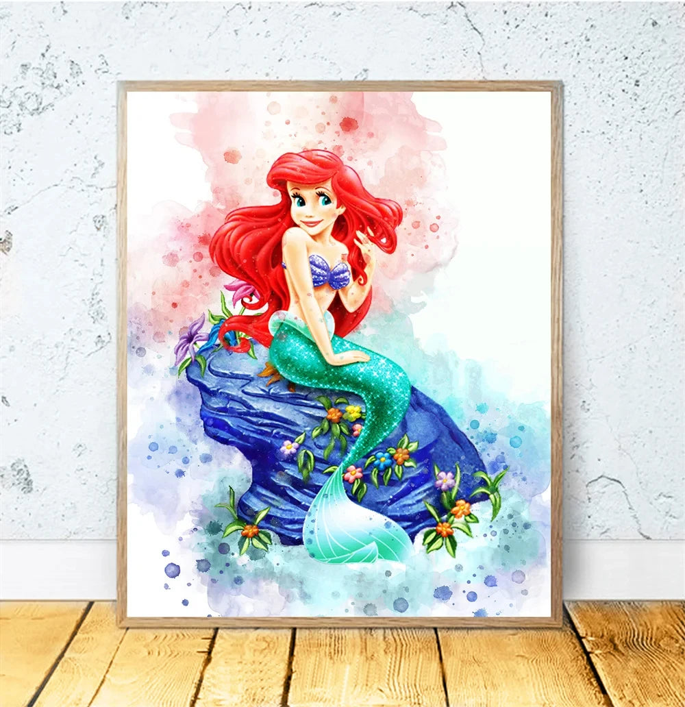 Disney Princess Room Cartoon Wall Art Decor