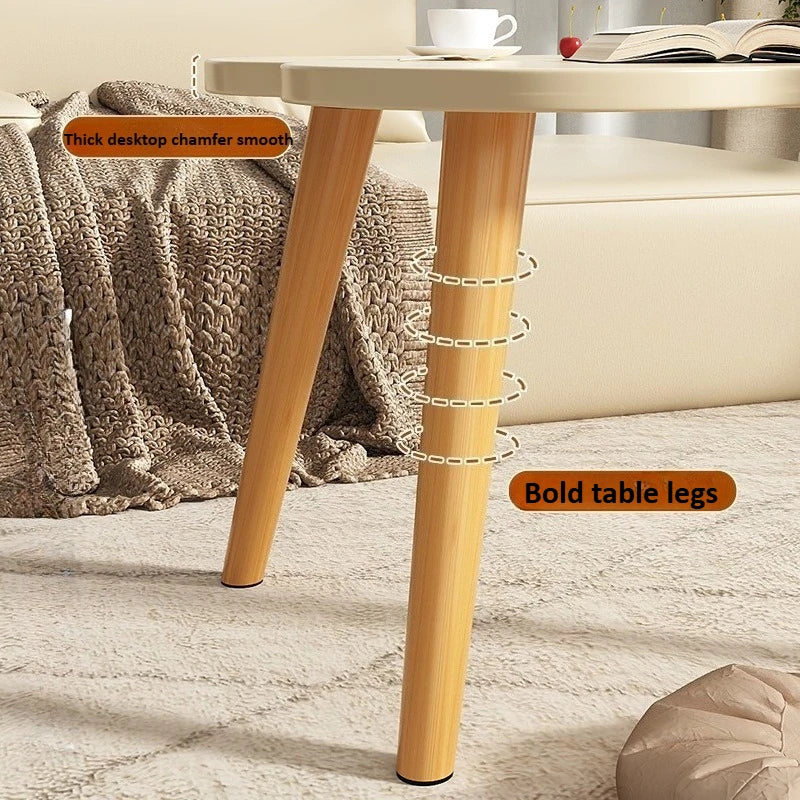 Small Table, Bedroom, Seating Area, Coffee Table, Small Layout, Creative Bay Window Table, Light Luxury Small Round Table