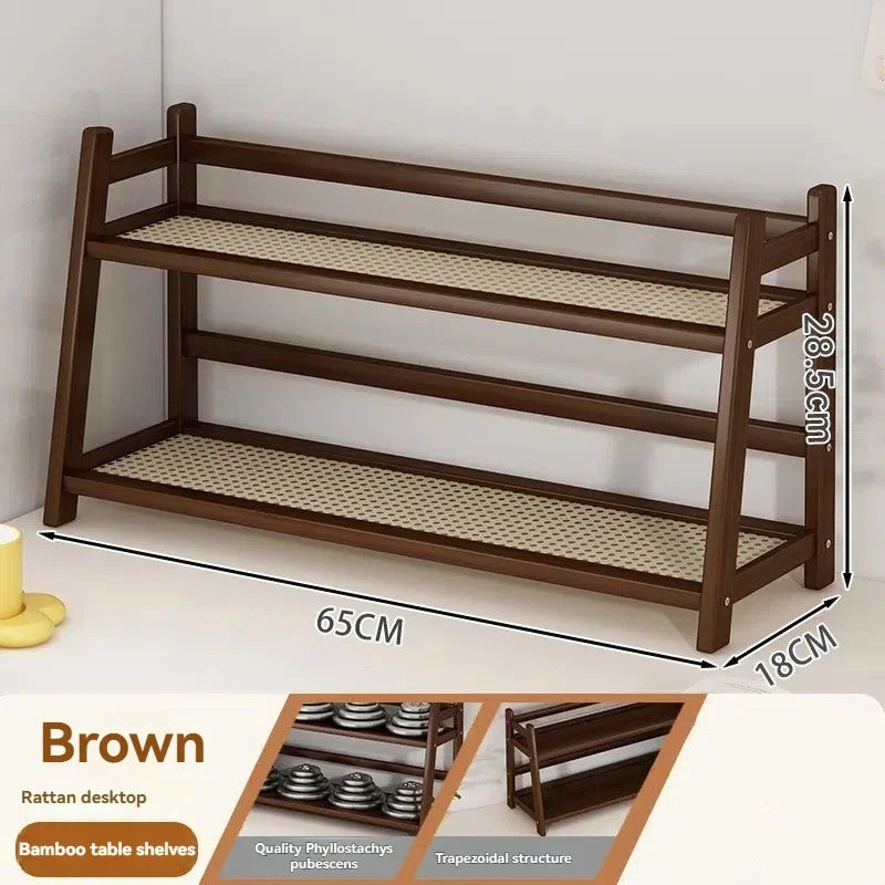 Medieval Rattan Cup Storage Rack