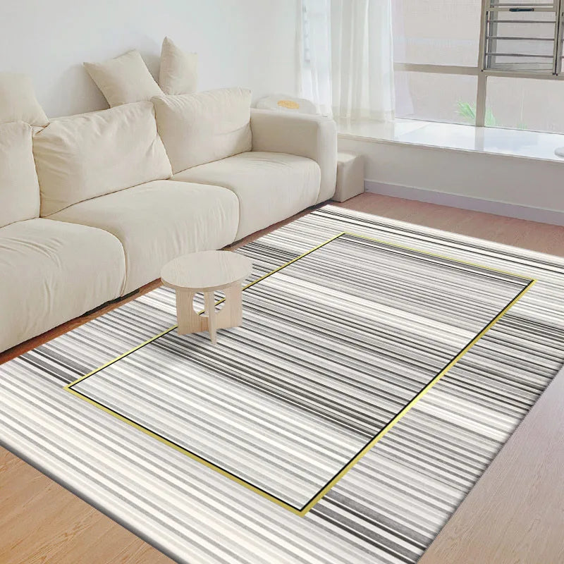 VIKAMA Nordic simple geometric crystal velvet large carpet living room mat family sofa balcony corridor non-slip decorative Rugs