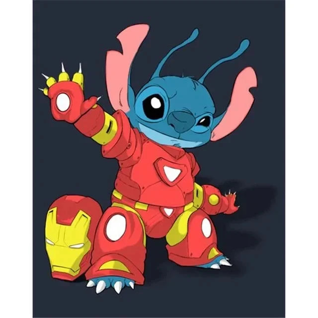 Disney Anime Canvas Painting Wall Art Cartoo Lilo & Stitch  Stitch& Angel Pictures On Canvas Posters And Prints Home Decor Mural