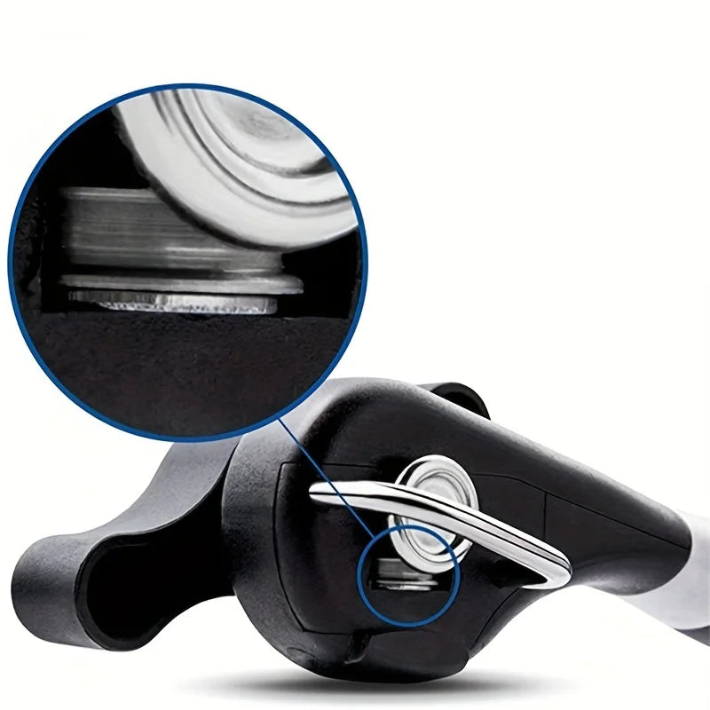 Plastic Hand-actuated Can Opener Safety Kitchen Tools Easy Grip Side Cut Manual Opener for Cans' Lid Kitchen Gadgets