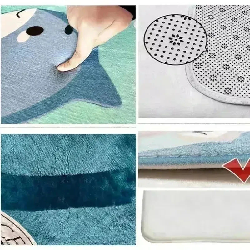 MINISO Disney Cartoon S-titch Angel Area Rug Vibrant Pink Soft Polyester Mat for Bedroom 추세 Living Room or Home Office Decor