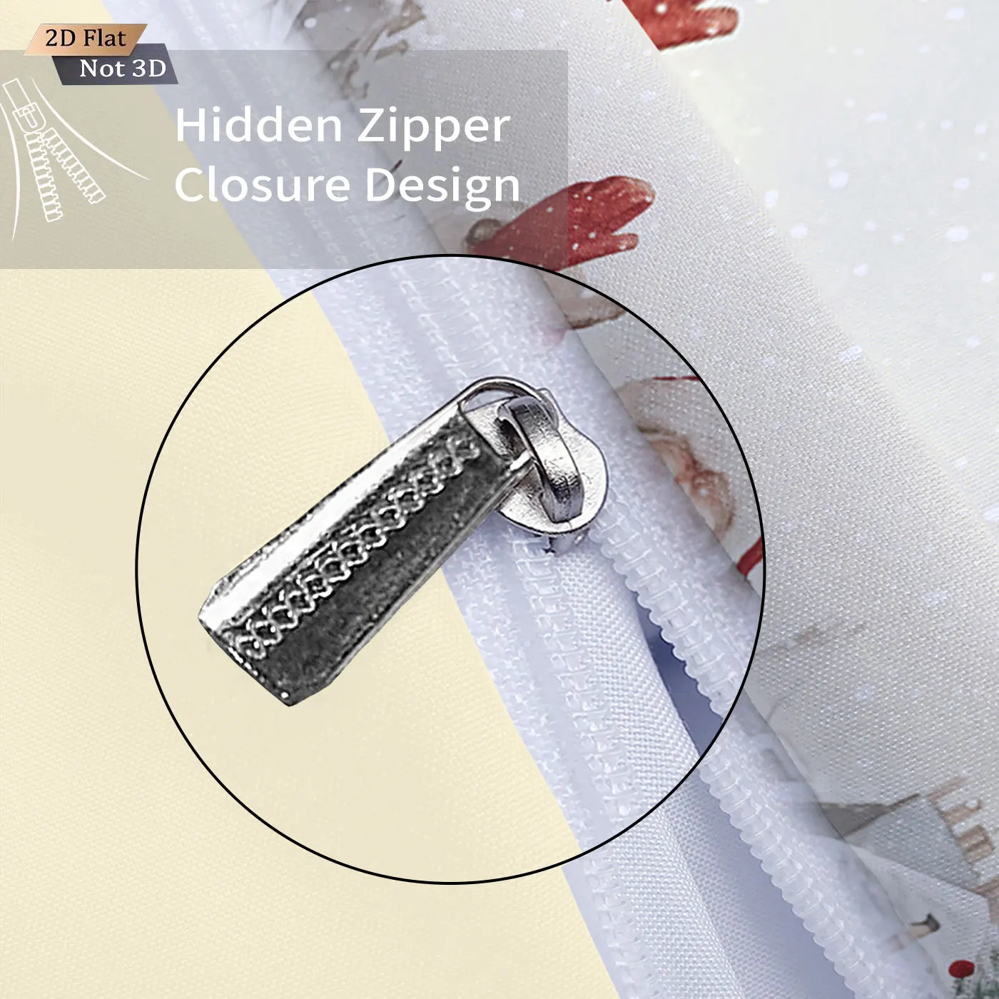 3pcs Merry Christmas, Santa Claus print, coreless down comforter set multi size bedroom bedding decoration  machine washable