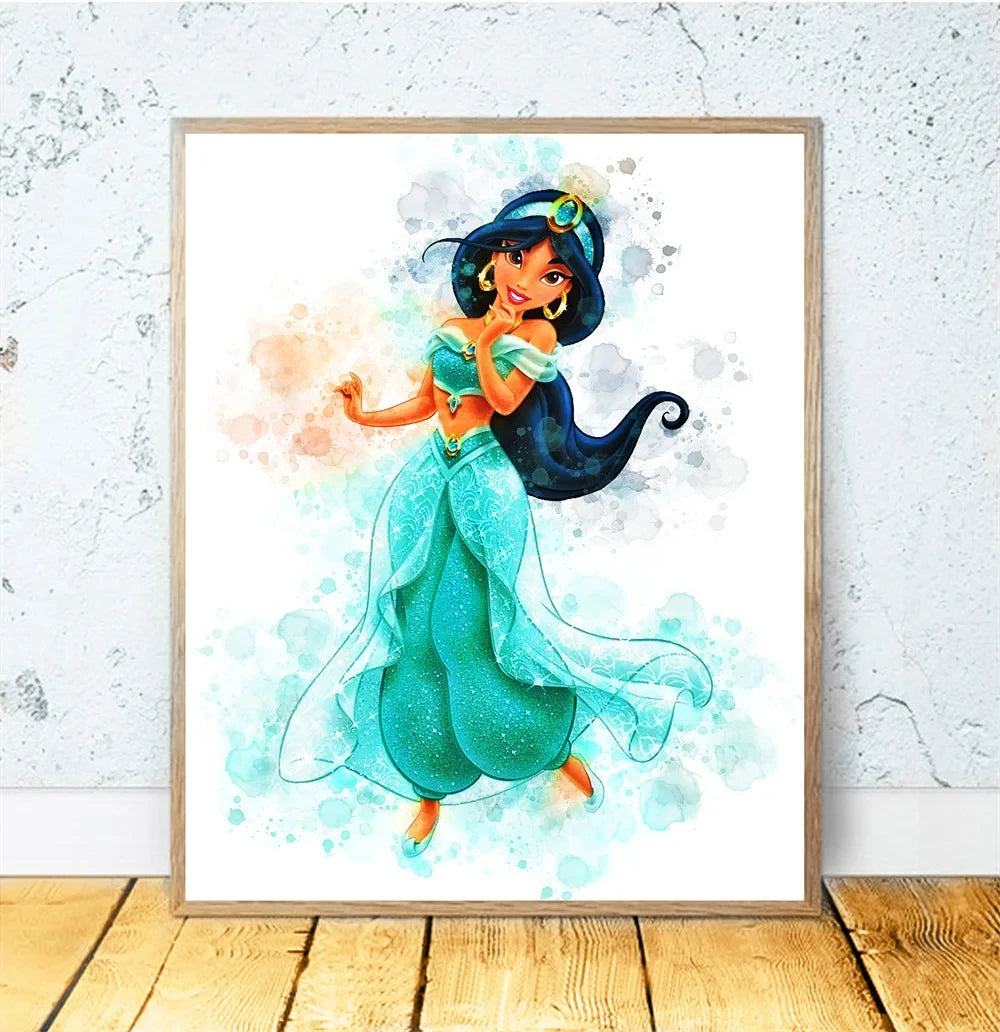 Disney Princess Room Cartoon Wall Art Decor