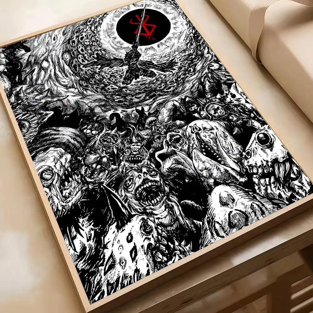 Classic Berserk Anime Art Wall Stickers