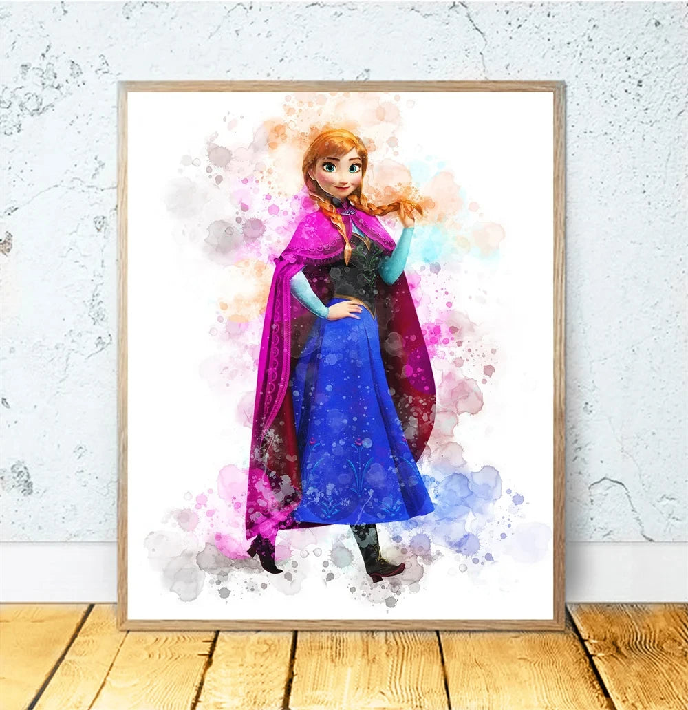 Disney Princess Room Cartoon Wall Art Decor
