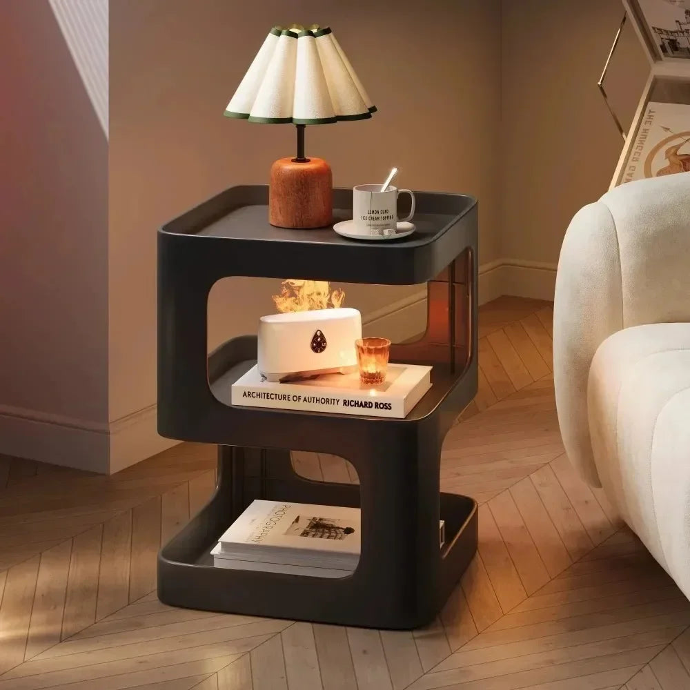 Detachable Double-layer Storage Platform Simple and Modern Bedside Table Creative Fashion Multi Functional Home Storage Rack