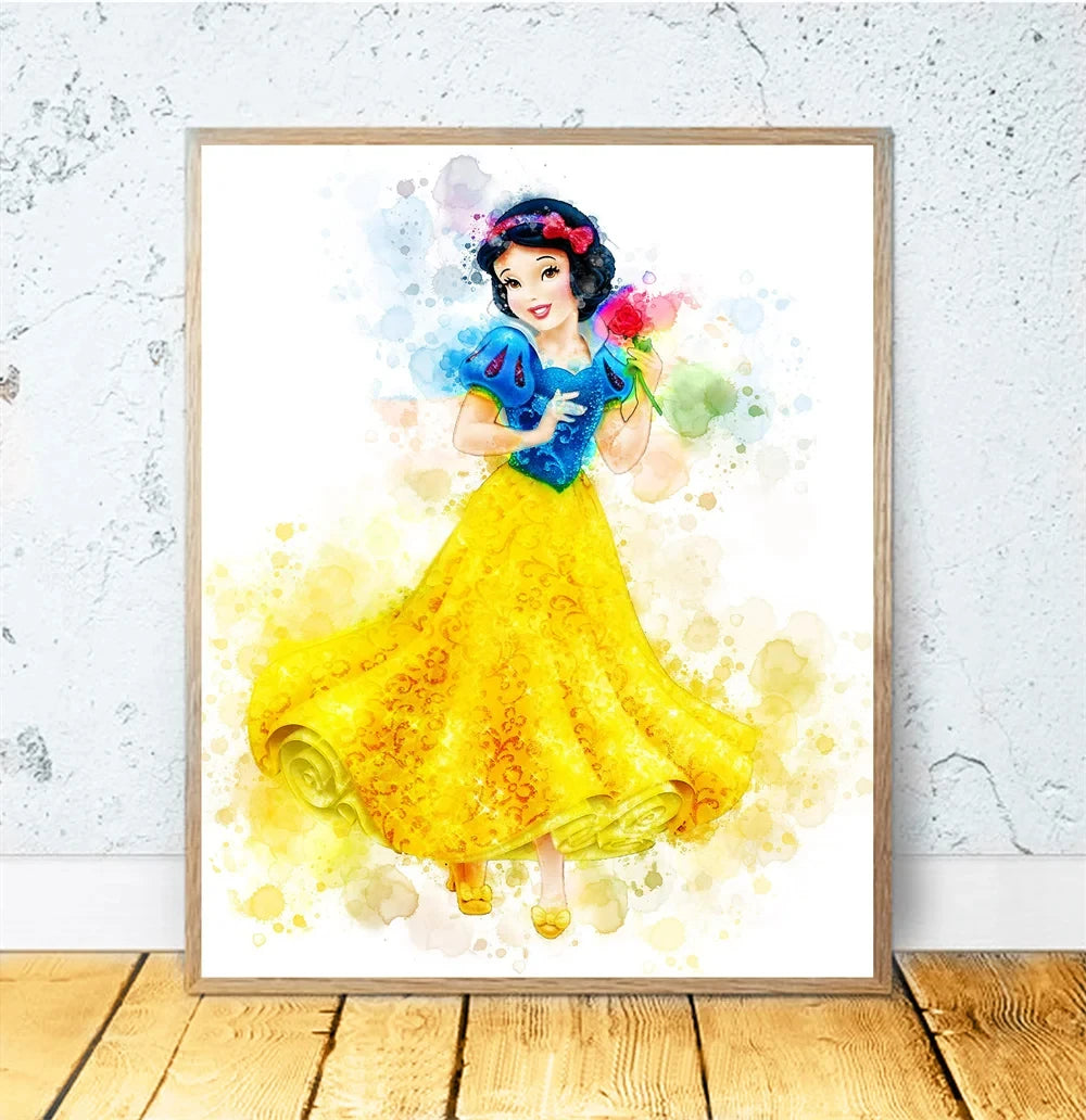 Disney Princess Room Cartoon Wall Art Decor