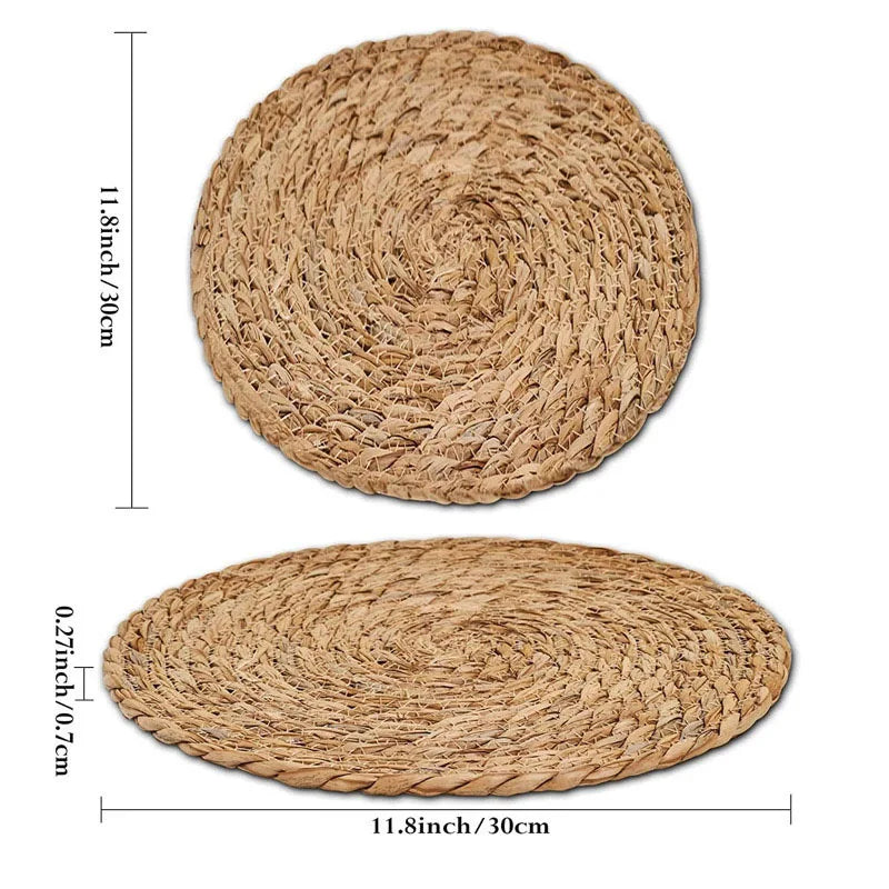 Round Rattan Pot Mats