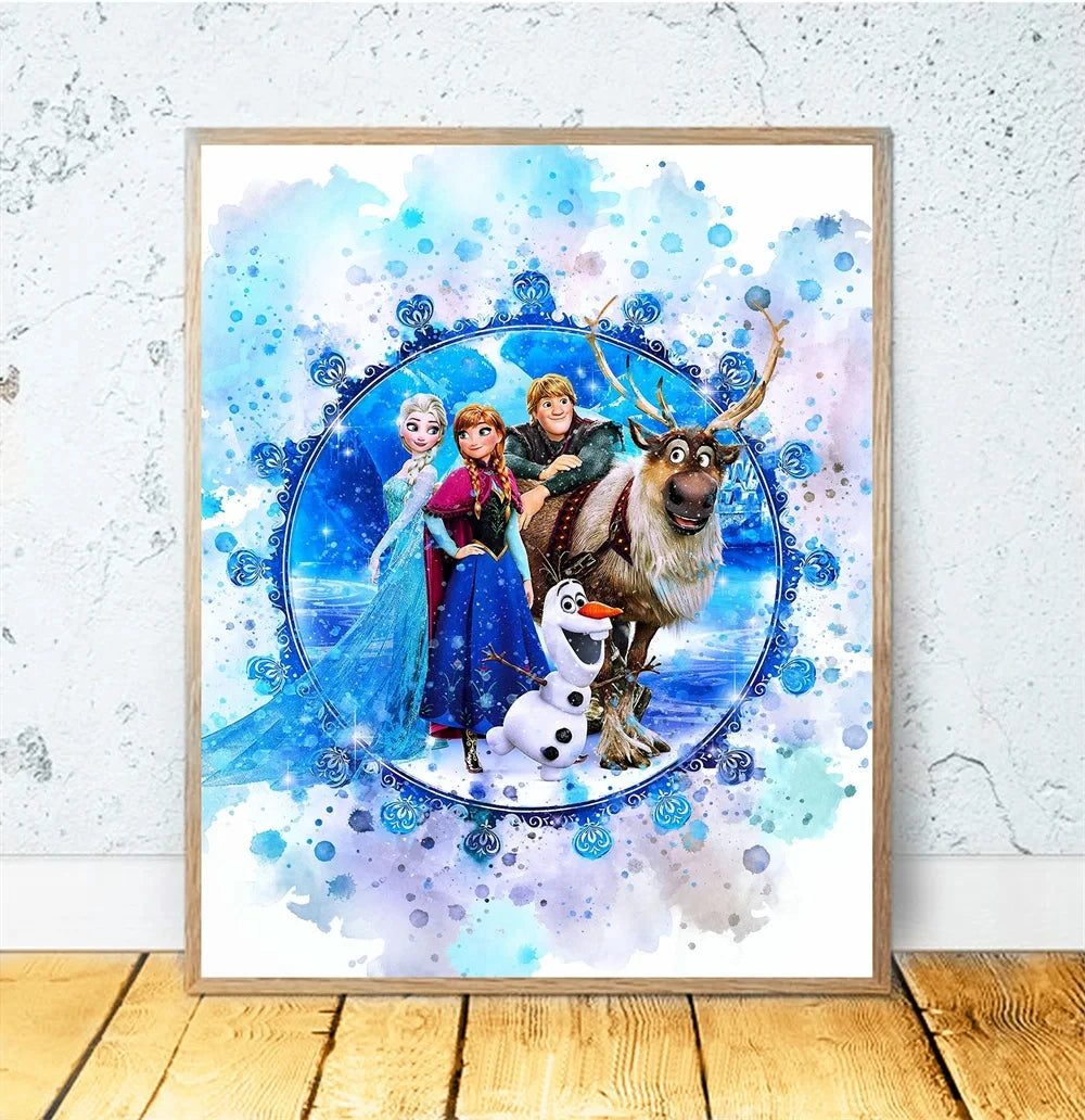 Disney Princess Room Cartoon Wall Art Decor