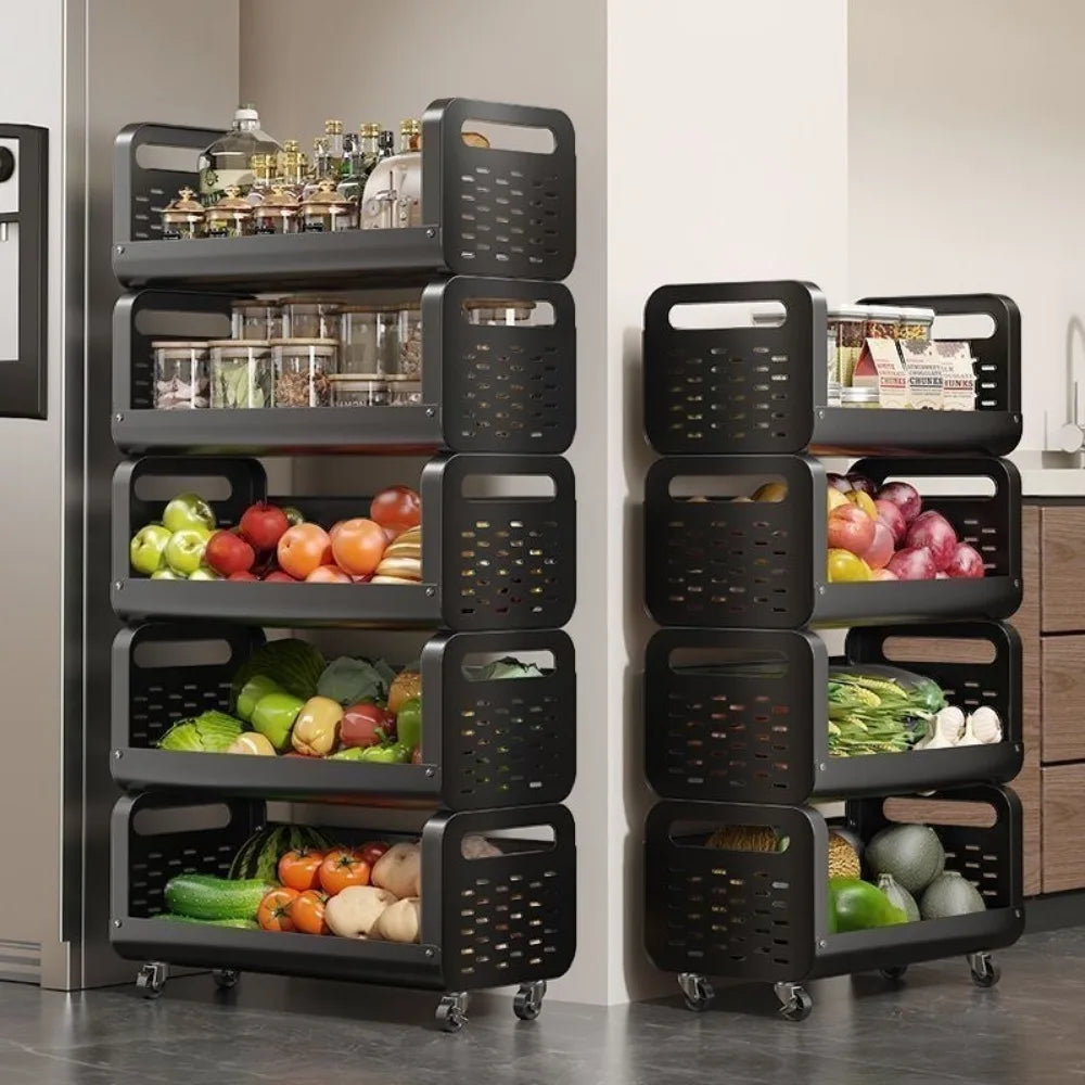 Multi-Tier Kitchen Storage Cart