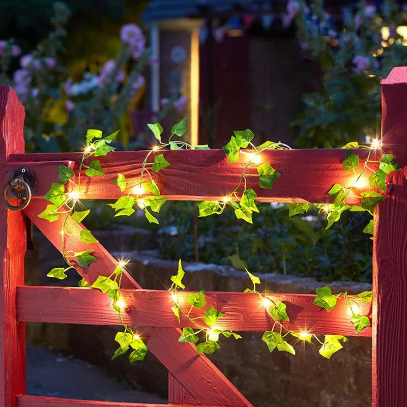 Flower & Leaf Garland LED Lights