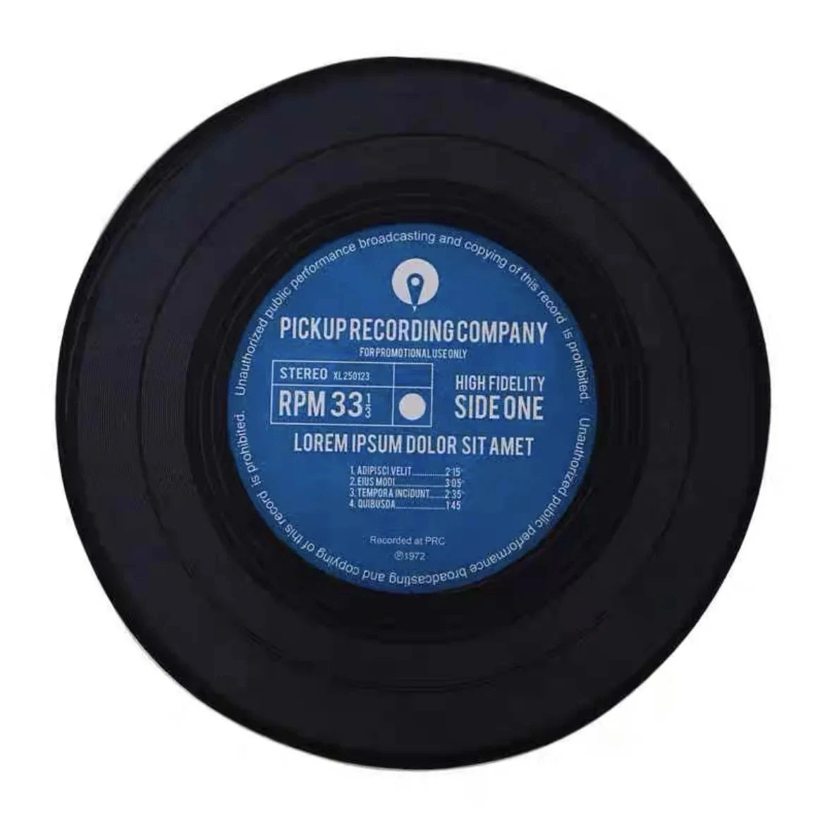 VIKAMA Record Music Cd Carpet Round Game Chair Floor Mat Room Decorated Living Room Lounge Large Area Non-Slip Carpet