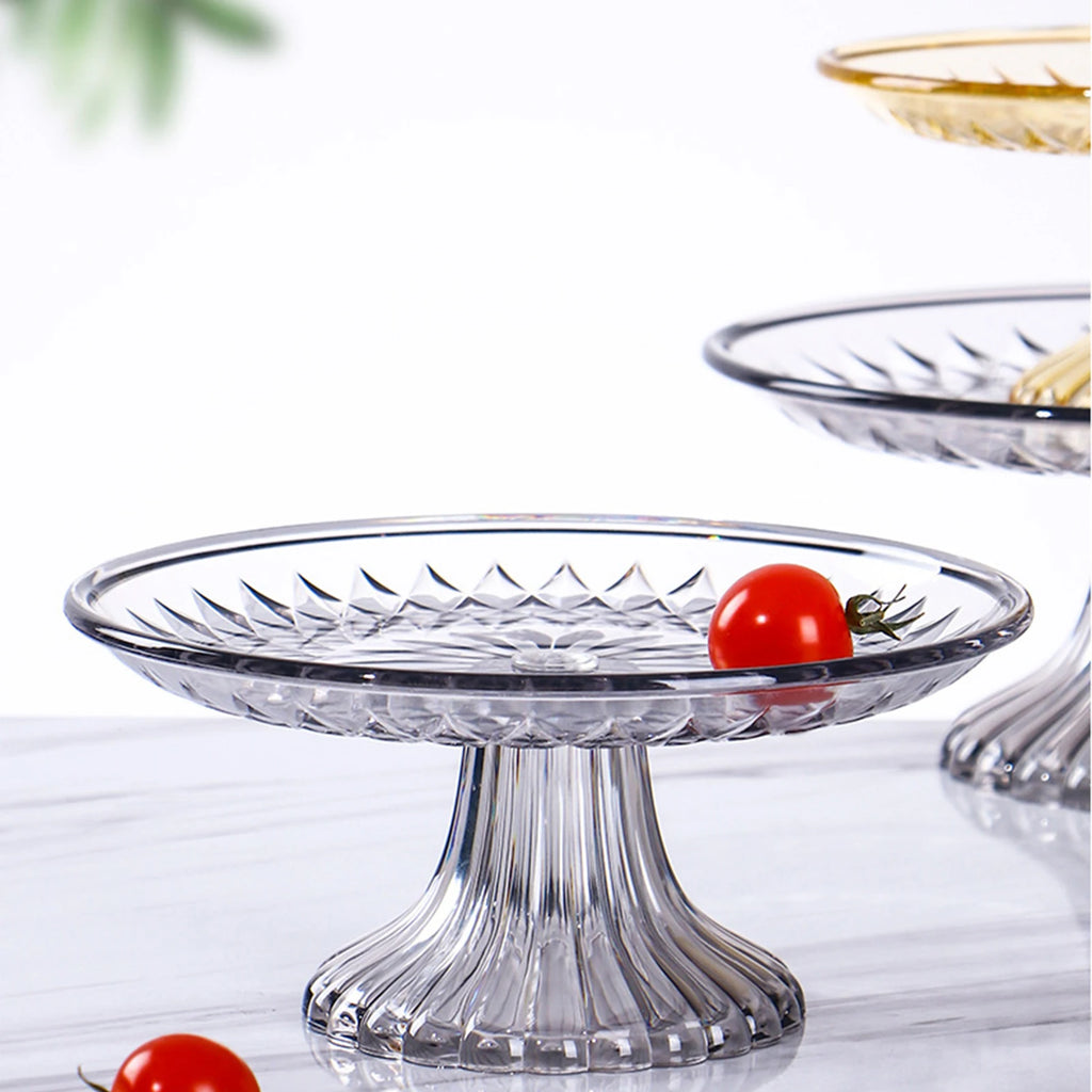 Cupcake Stand Display Platter Acrylic Large Stand Serving Dish For Cake Dessert Cupcake Fruits Tray