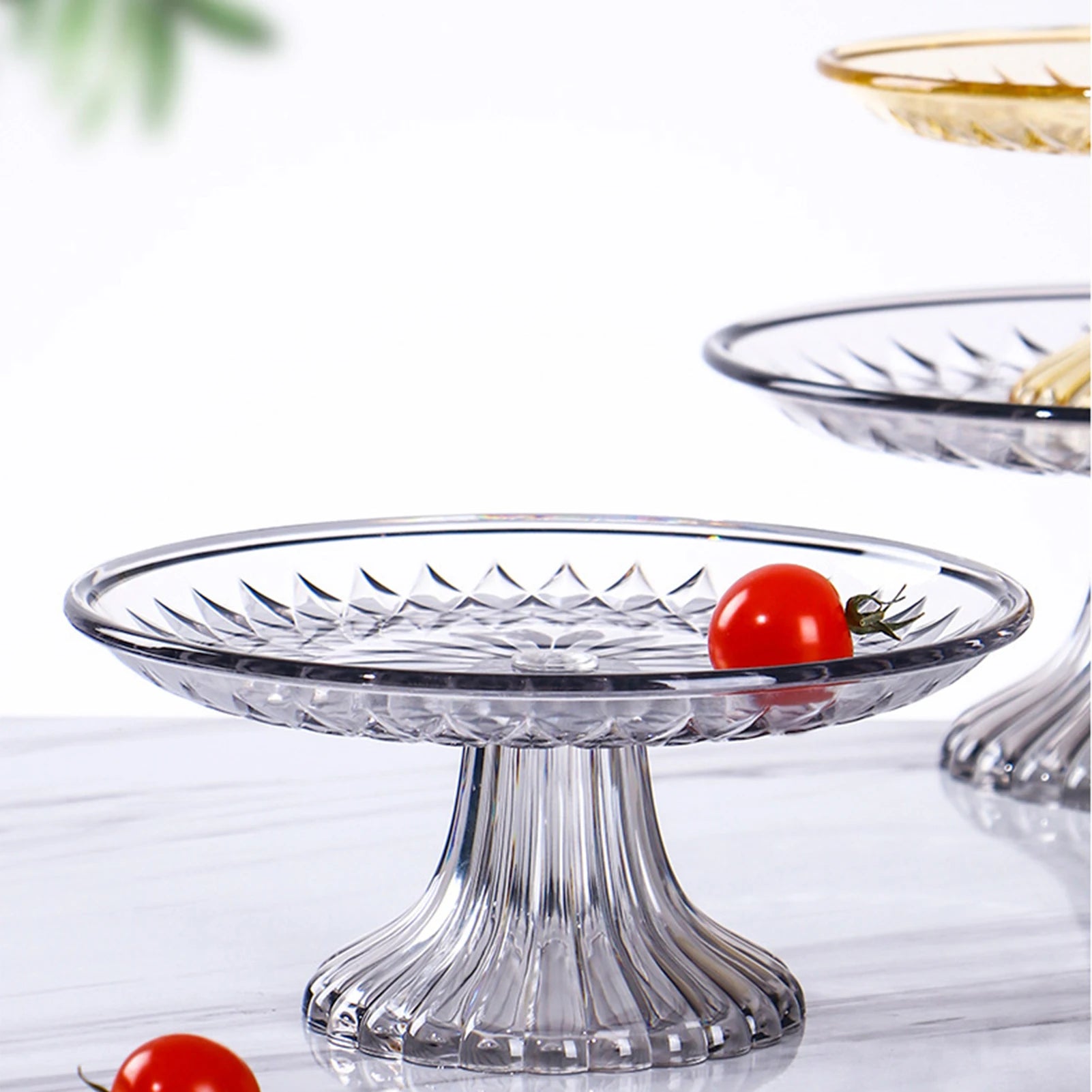 Cupcake Stand Display Platter Acrylic Large Stand Serving Dish For Cake Dessert Cupcake Fruits Tray