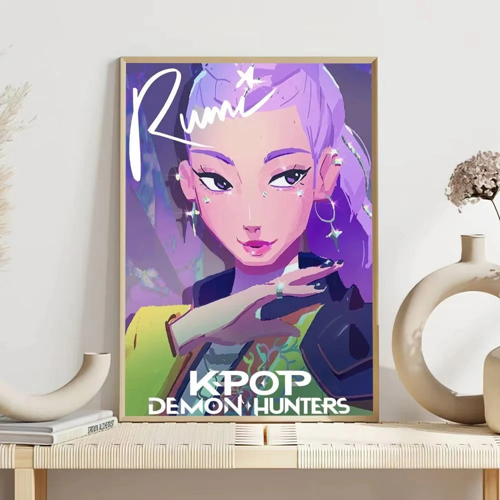 Demon Hunters K-Pop Movie Wall Art Print