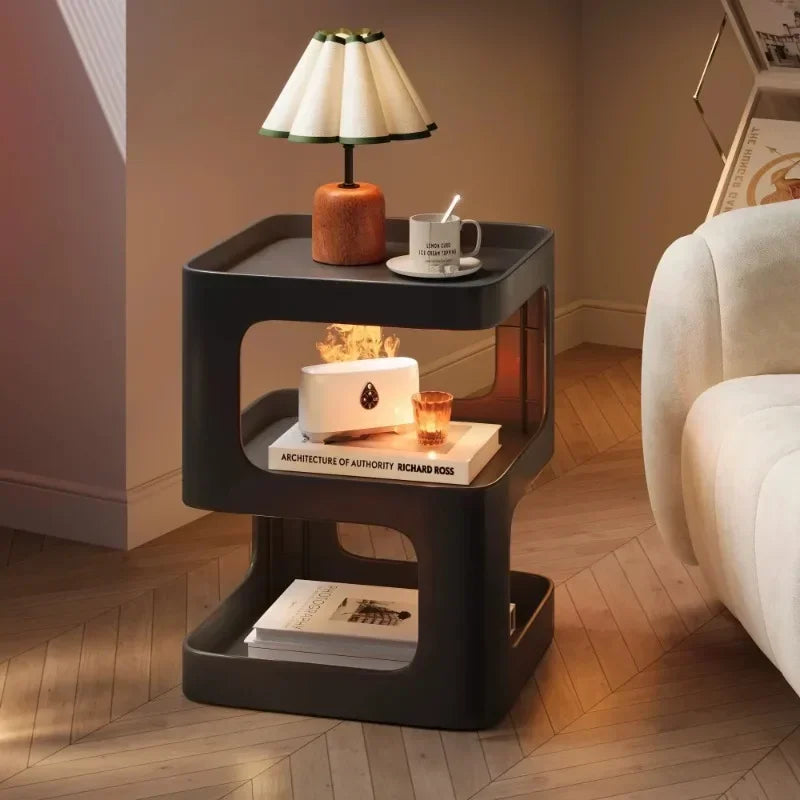 Detachable Double-layer Storage Platform Simple and Modern Bedside Table Creative Fashion Multi Functional Home Storage Rack