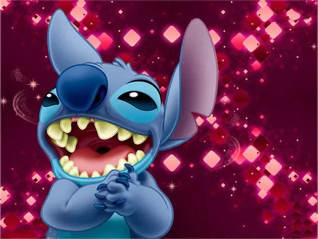 Disney Anime Canvas Painting Wall Art Cartoo Lilo & Stitch  Stitch& Angel Pictures On Canvas Posters And Prints Home Decor Mural