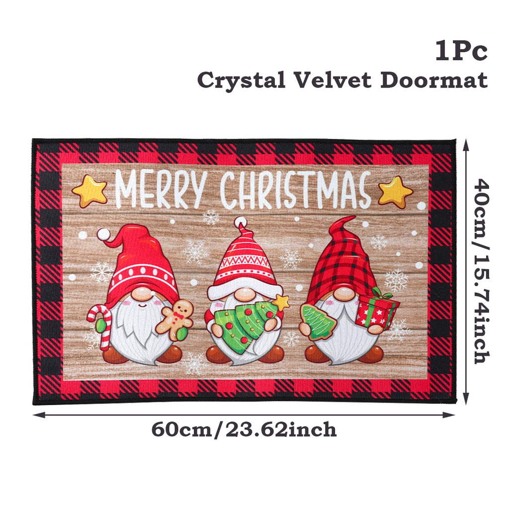 Christmas Door Mat Santa Claus Outdoor Carpet Merry Christmas Decorations For Home 2025 Navidad Xmas Ornament New Year 2026