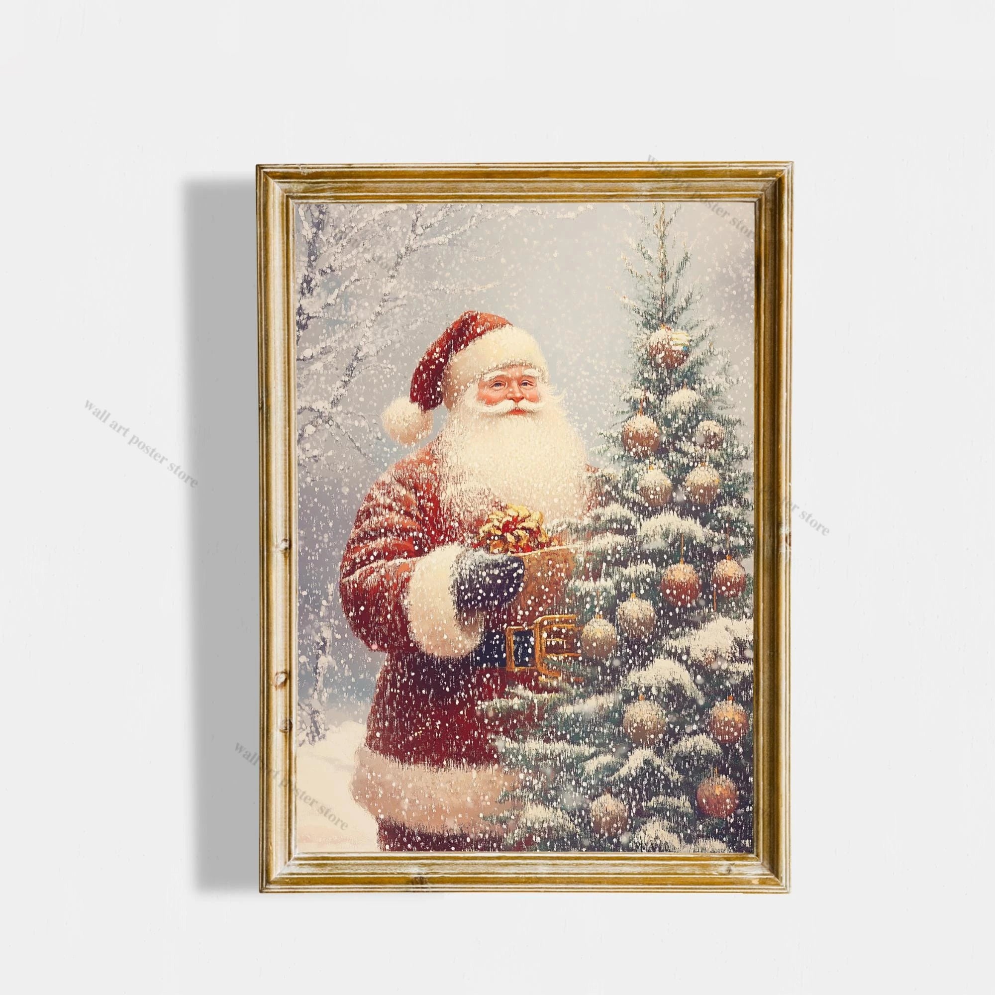 Winter Town Holiday Printable Wall Art